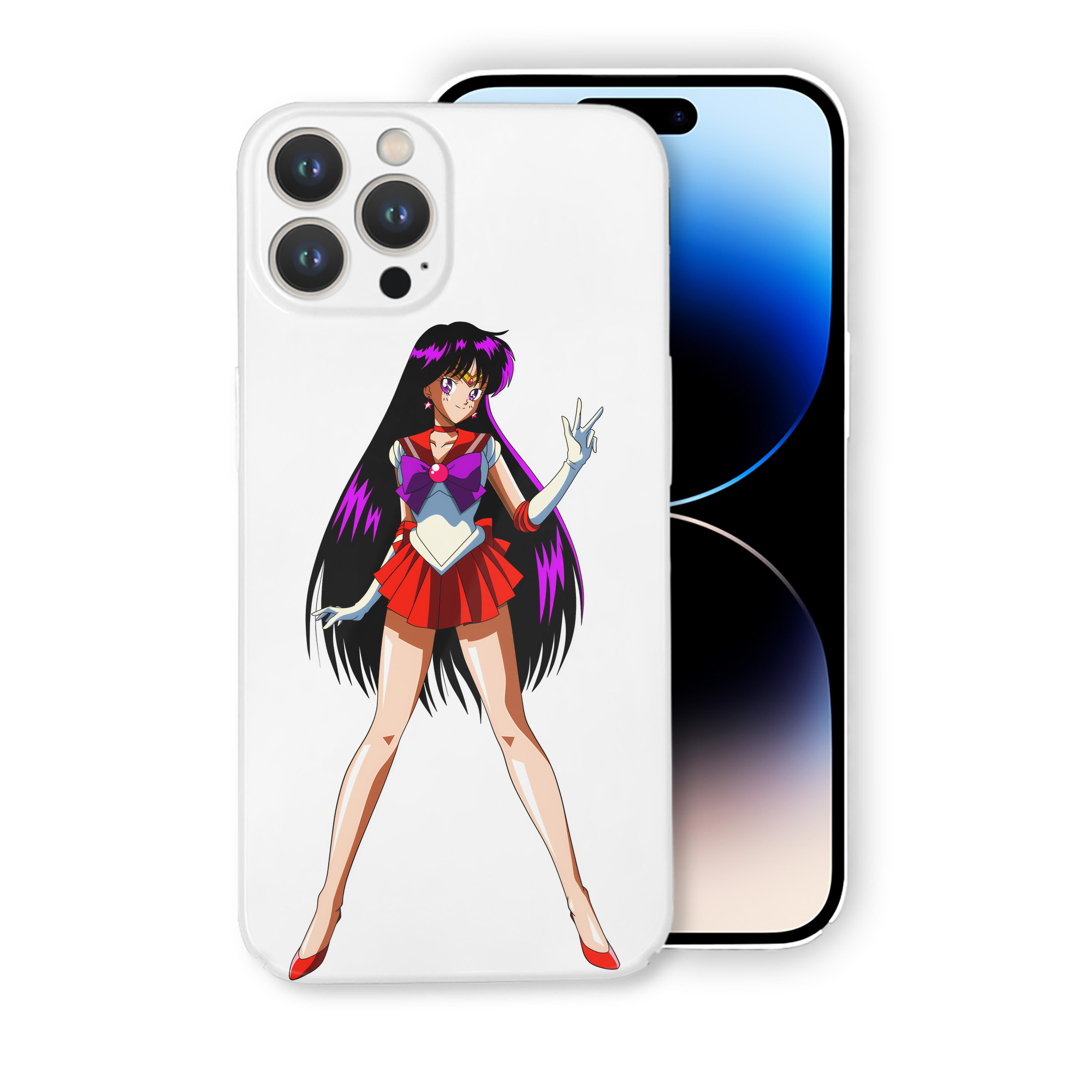 （画像用） 美少女戦士セーラームーン 火野レイ ひの レイ Sailor Moon Hino Rei （セーラーマーズ,Sailor Mars） 【iPhone 14シリーズ対応】ハードケース